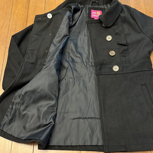 Pink Platinum Pea Coat - Picture 7 of 9